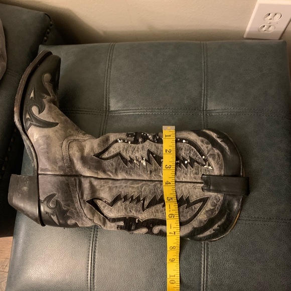 CORRAL Eagle Sequin Inlay Snip Toe Cowgirl Boots - Picture 13 of 14